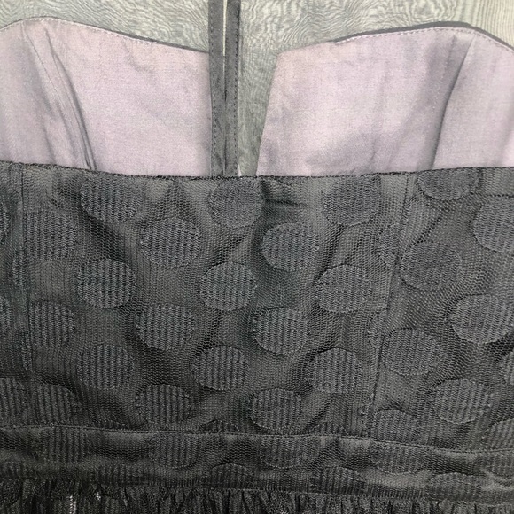 LIKE NEW! PORTMANS Size 8 Silk & chiffon Black formal short dress - Picture 9 of 15